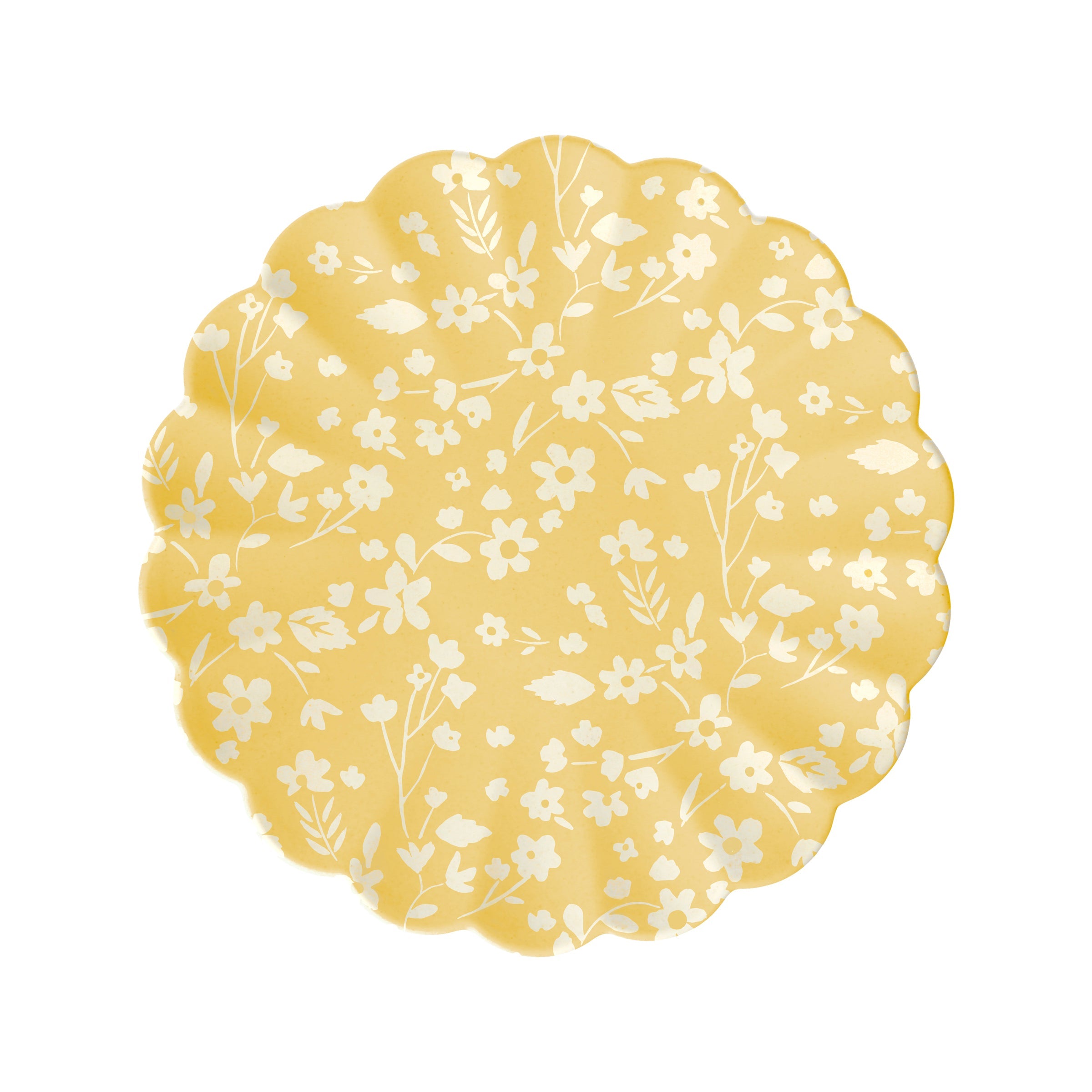 Floral Reusable Bamboo Small Plates. Set of 6 - Image 3