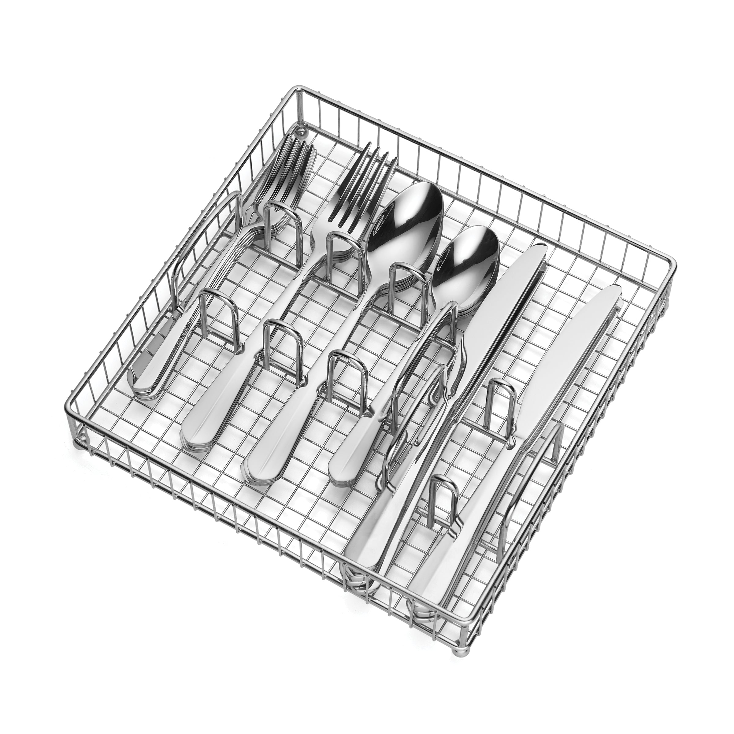 Raiden Mirror 40 Piece Flatware Set with Caddy - Image 3