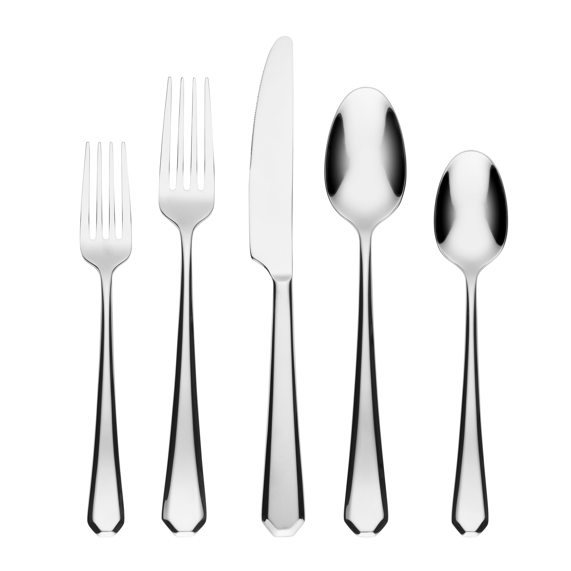 Geo Mirror 20 Piece Flatware Set - Image 2