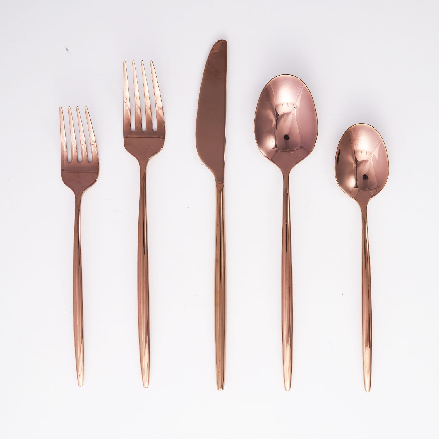 Gaze Copper Mirror 20 Piece Flatware Set - Image 3