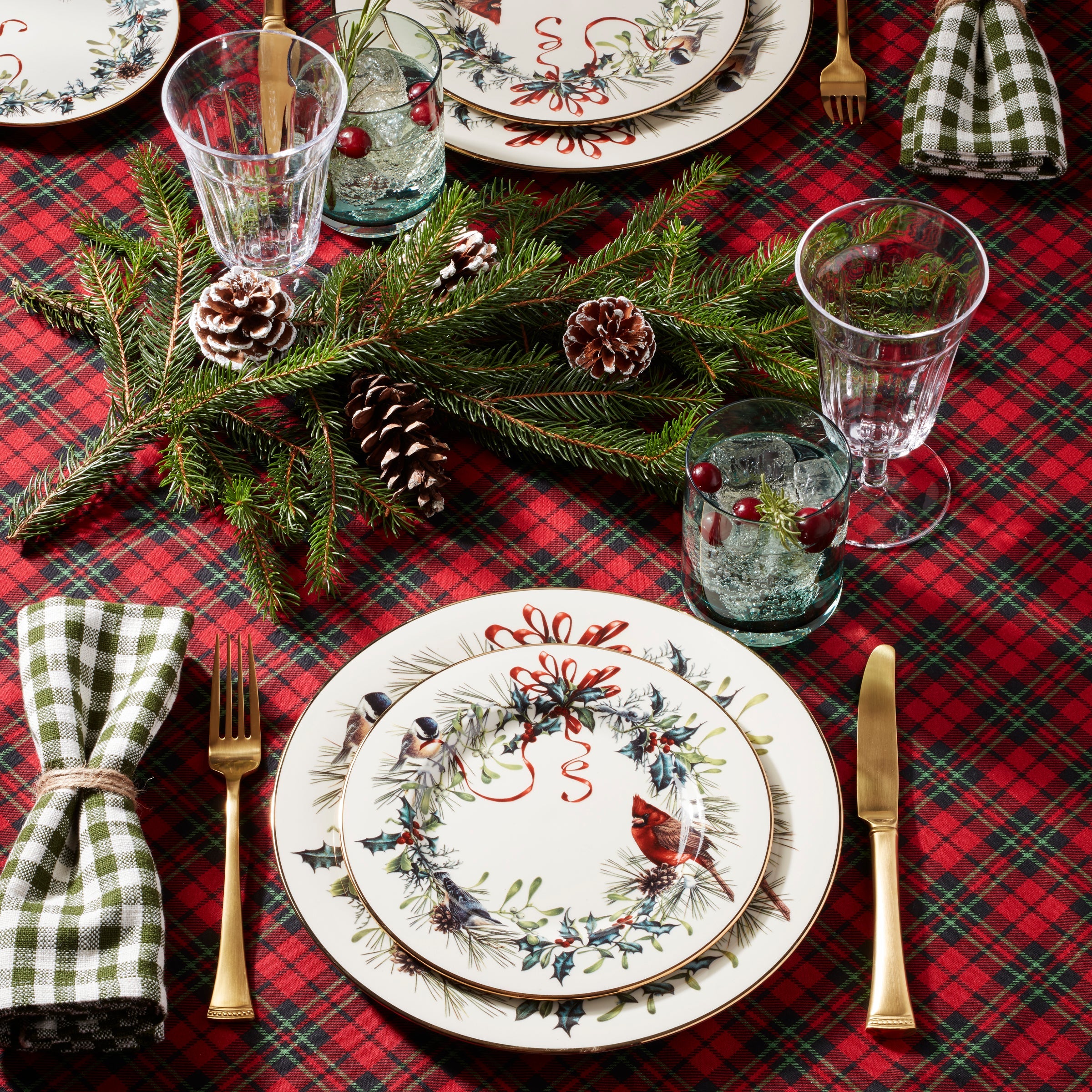 Winter Greetings 12-Piece Dinnerware Set - Image 6