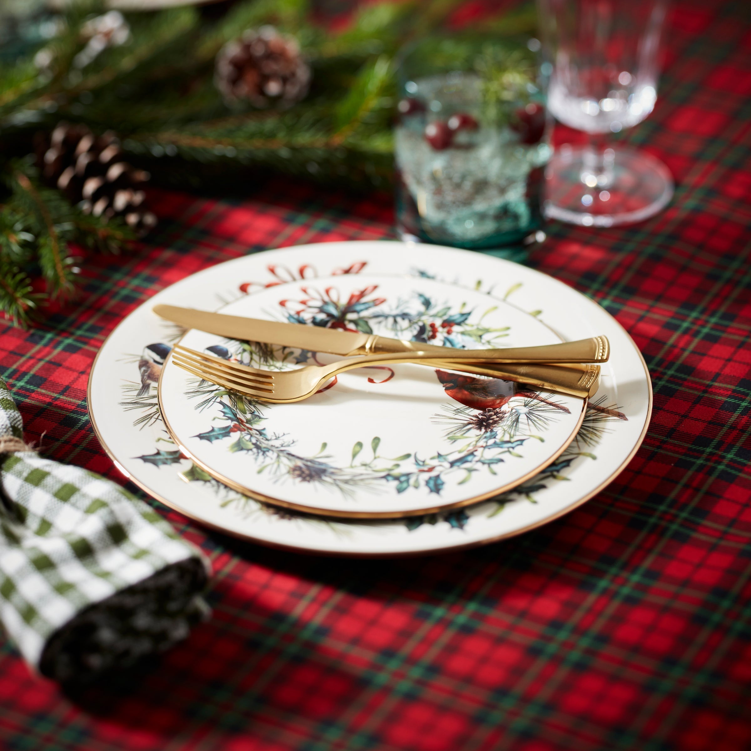Winter Greetings 12-Piece Dinnerware Set - Image 7