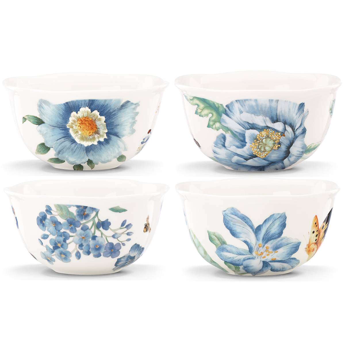 Butterfly Meadow Blue Dessert Bowls - Set of 4 - Image 2