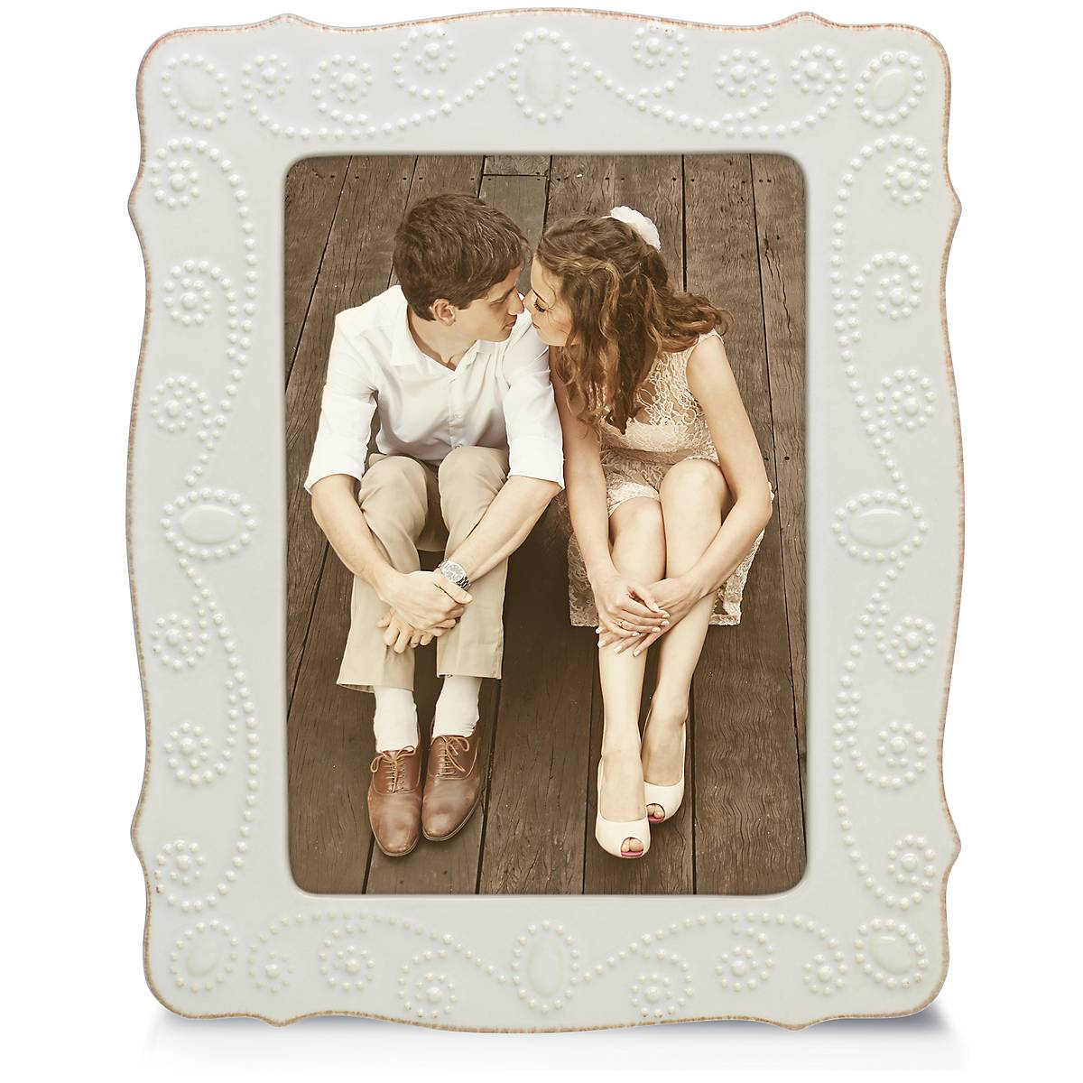 French Perle White 5 x 7 Frame