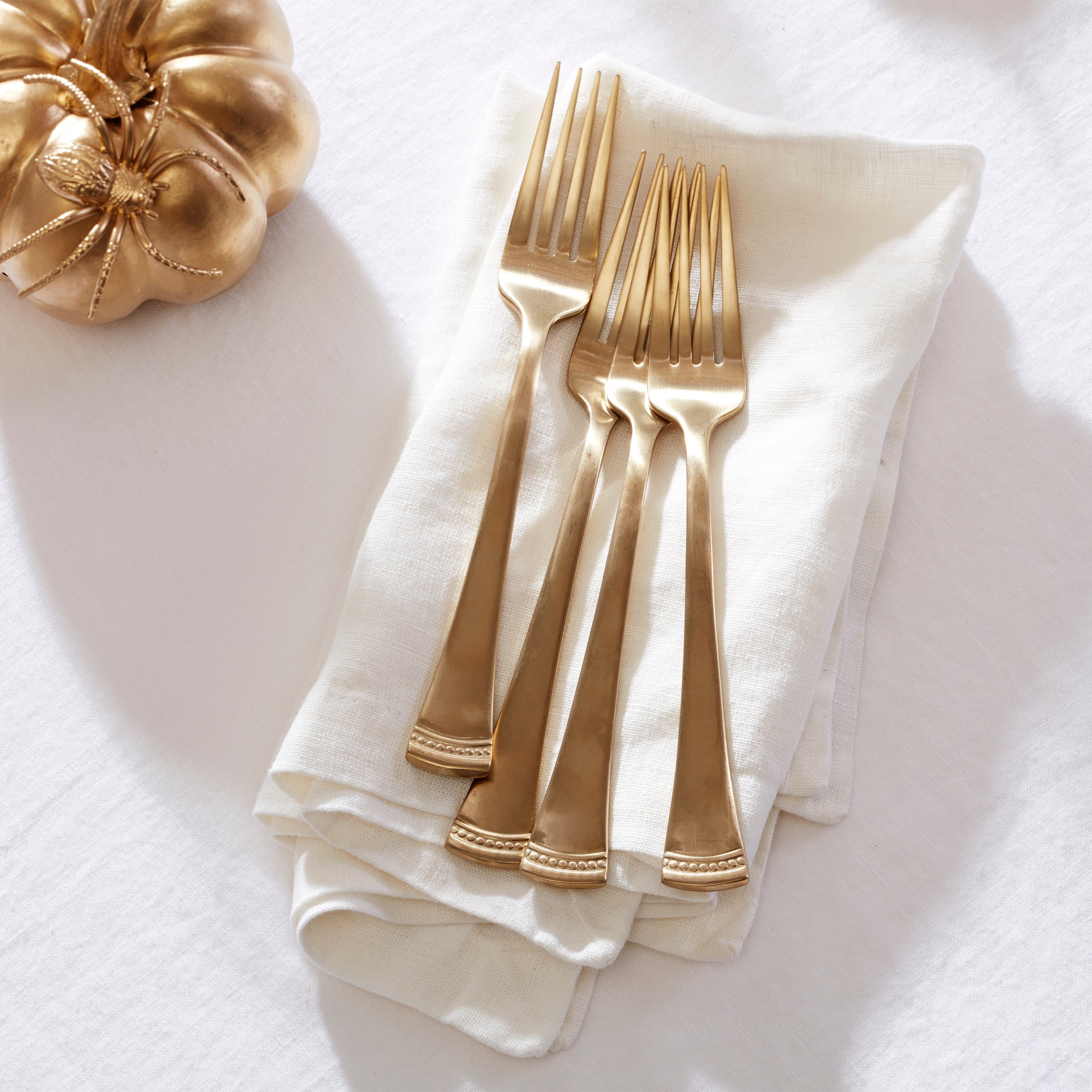 Portola Gold Satin 60 Piece Flatware Set - Image 6