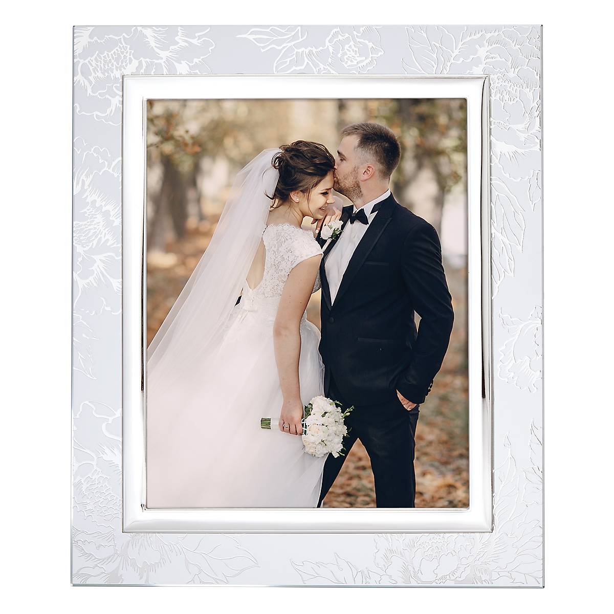 Silver Peony 8 x 10 Frame