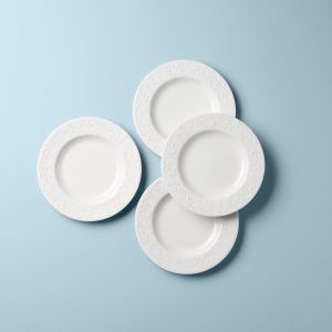 Opal Innocence Carved Accent Plates - Set of 4