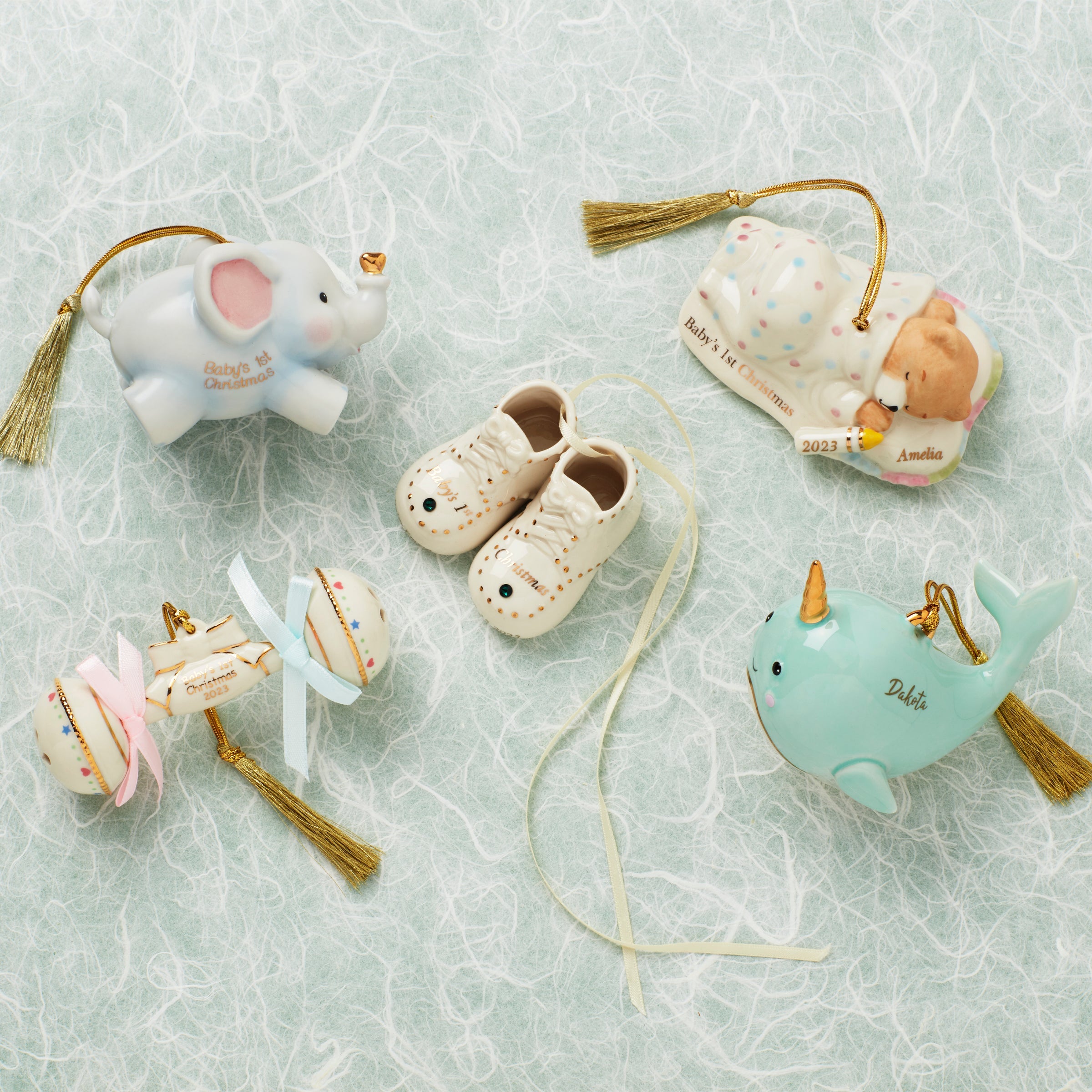 Personalized Baby's First Steps Ornament - Image 2