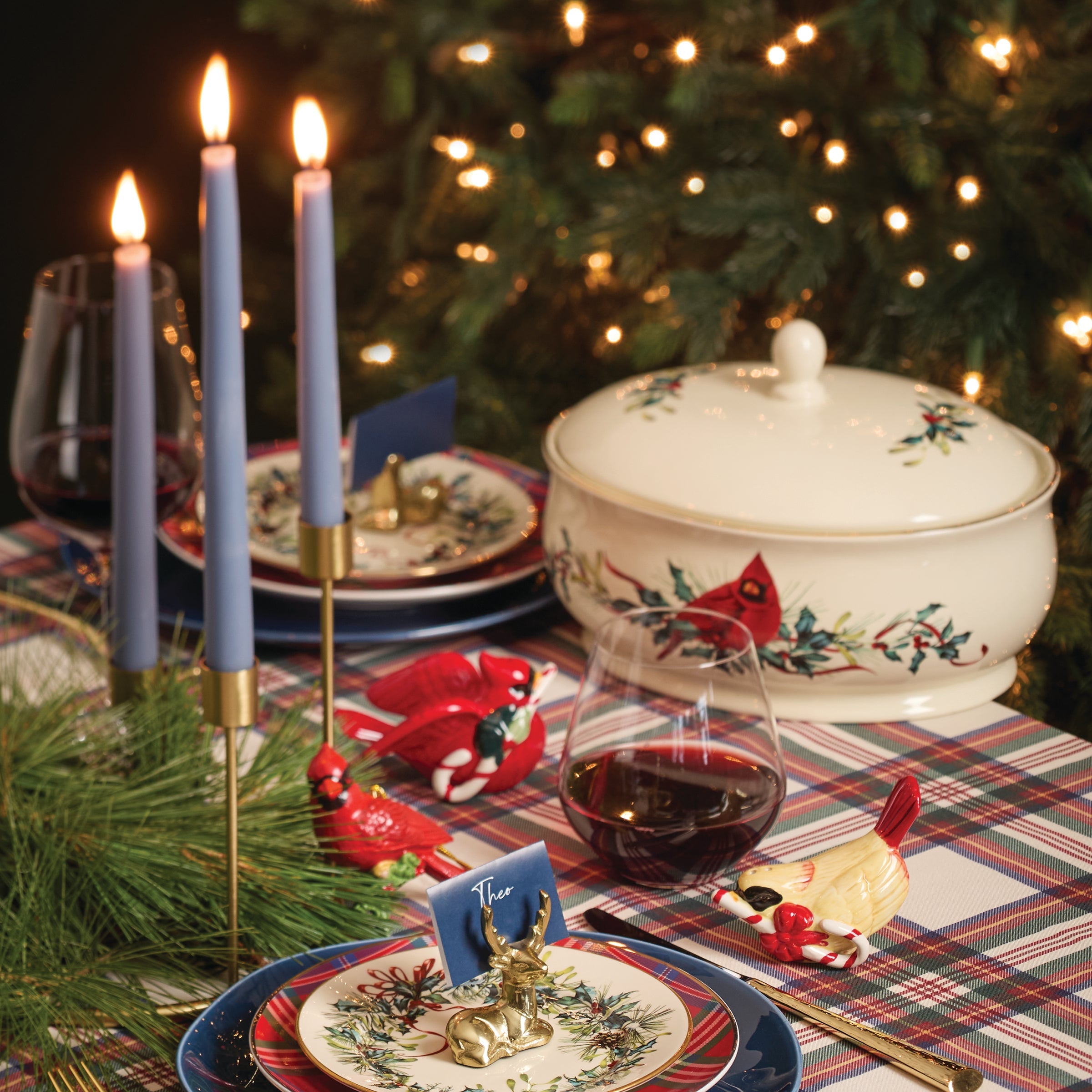 Winter Greetings Salad Plates - Set of 4 - Image 5
