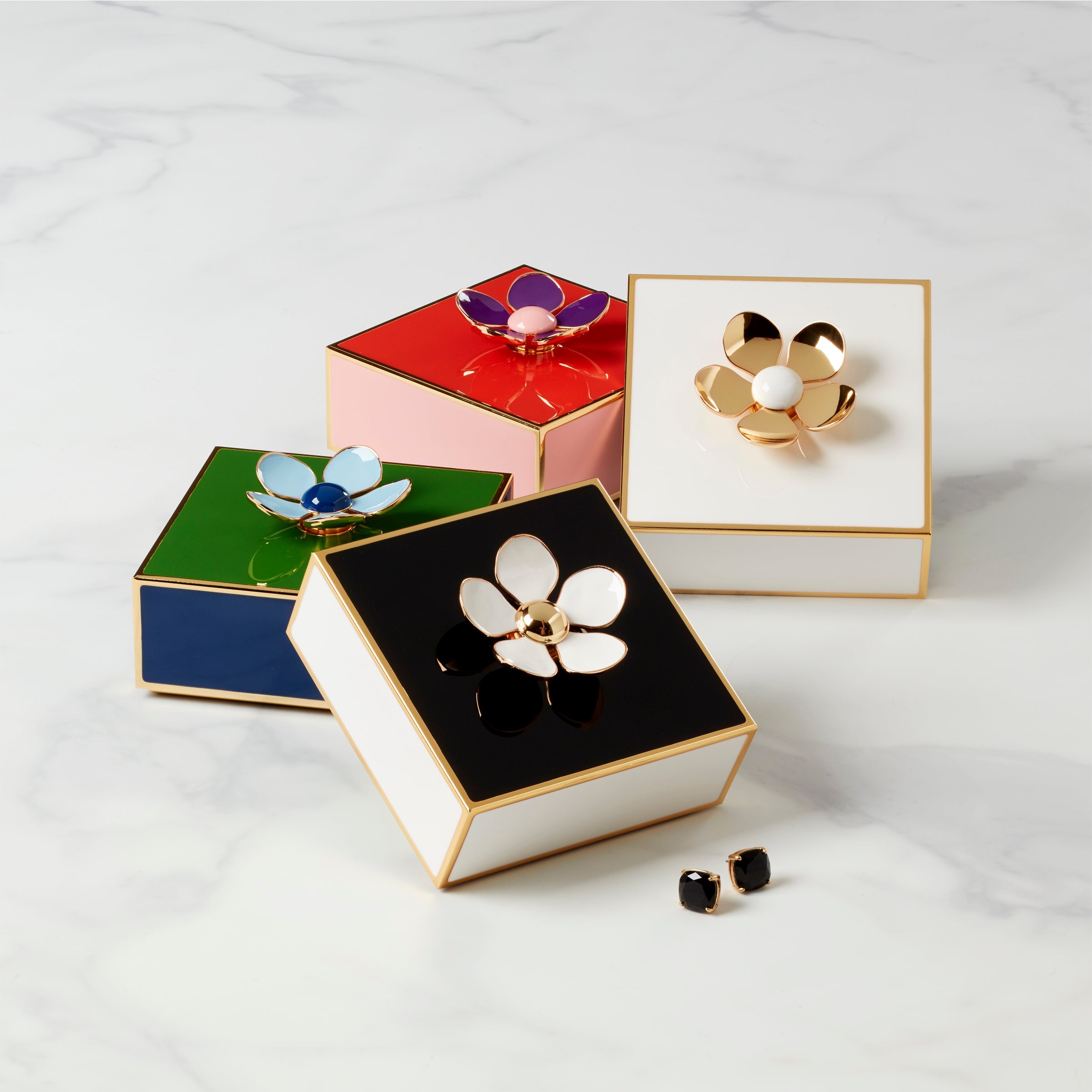 Make It Pop Floral Box - Green/Navy - Image 3