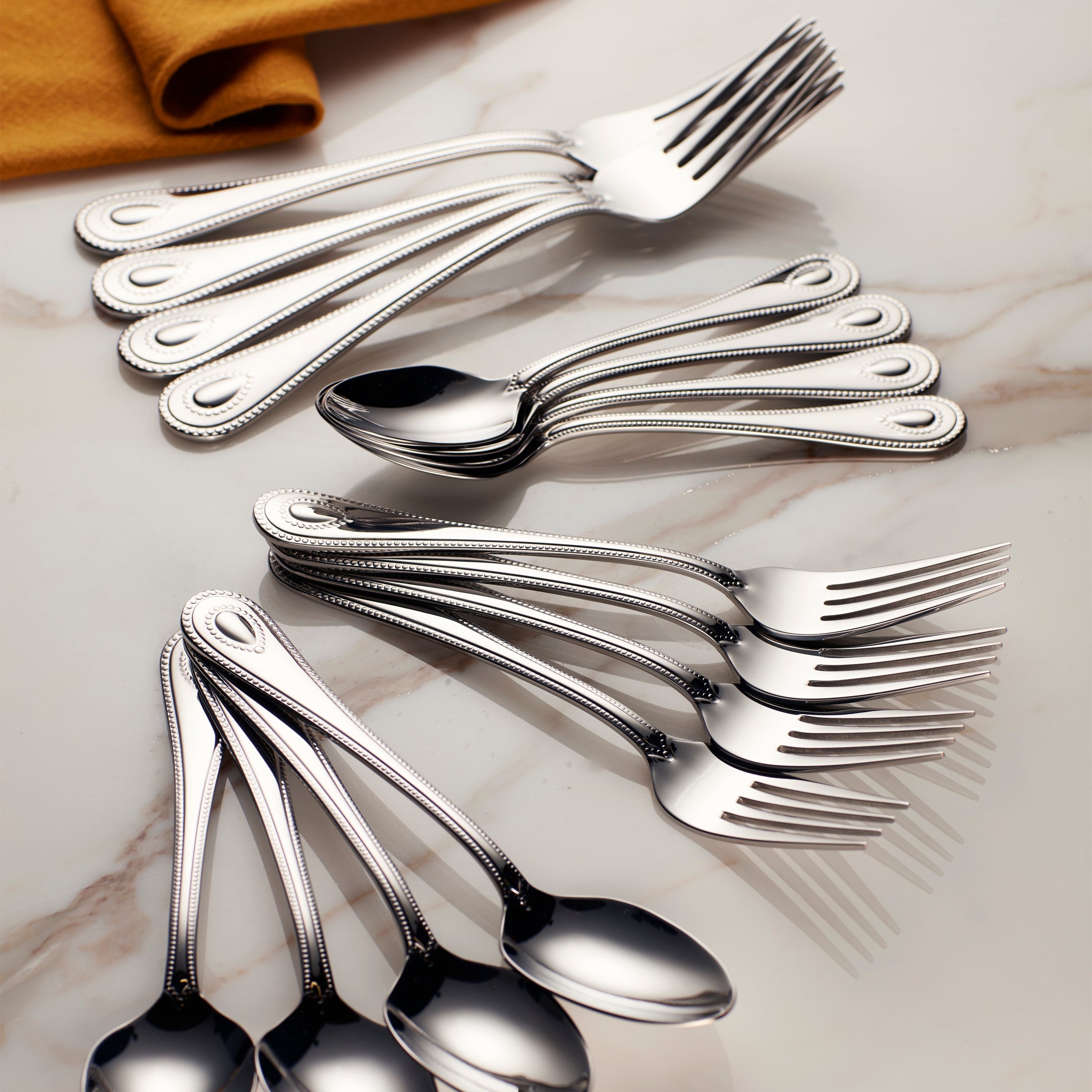 French Perle Salad Fork - Set of 4 - Image 2