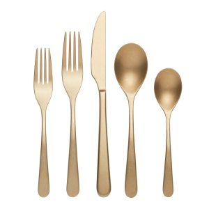 Kenbrook Champagne Vintage 20 Piece Flatware Set