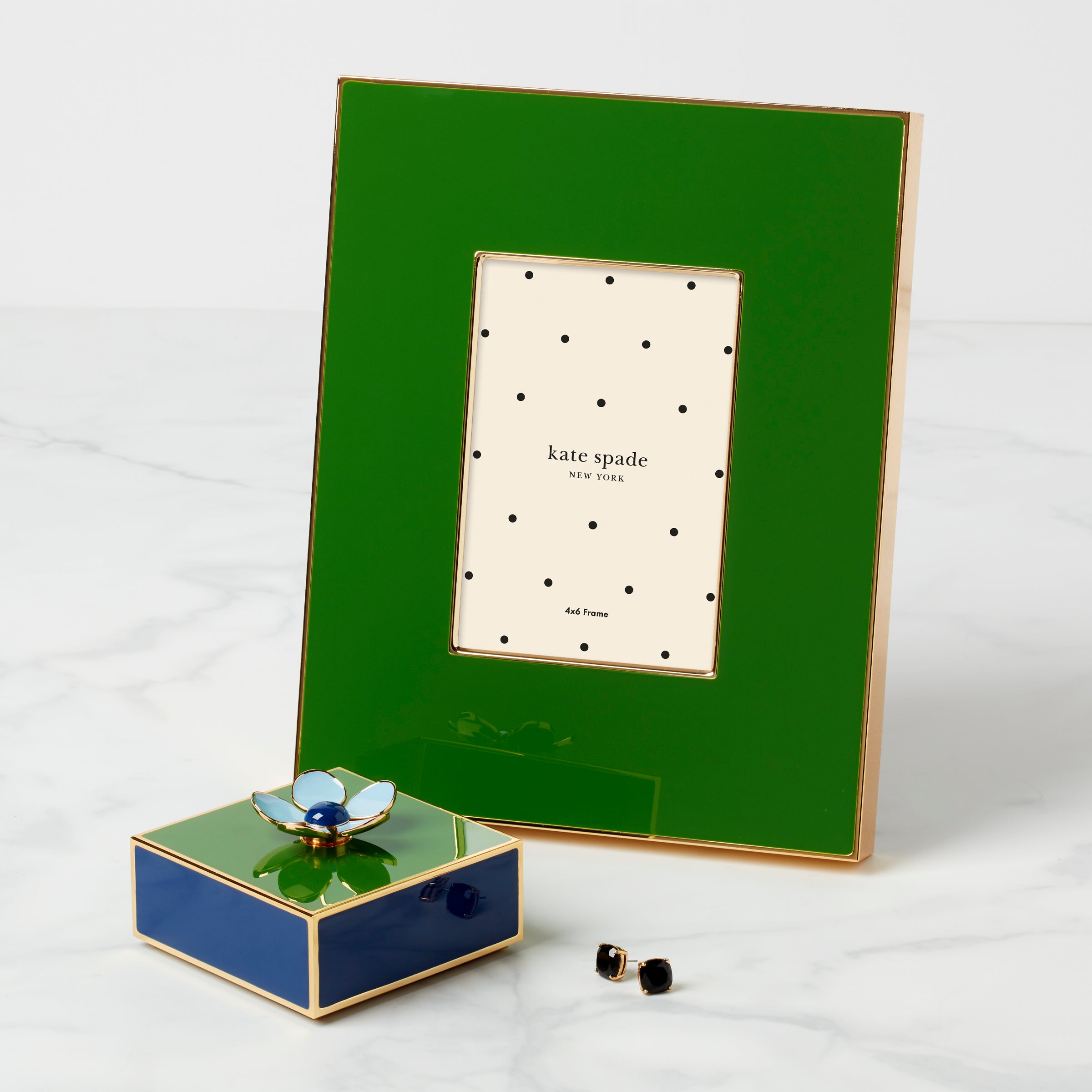 Make It Pop Floral Box - Green/Navy - Image 2