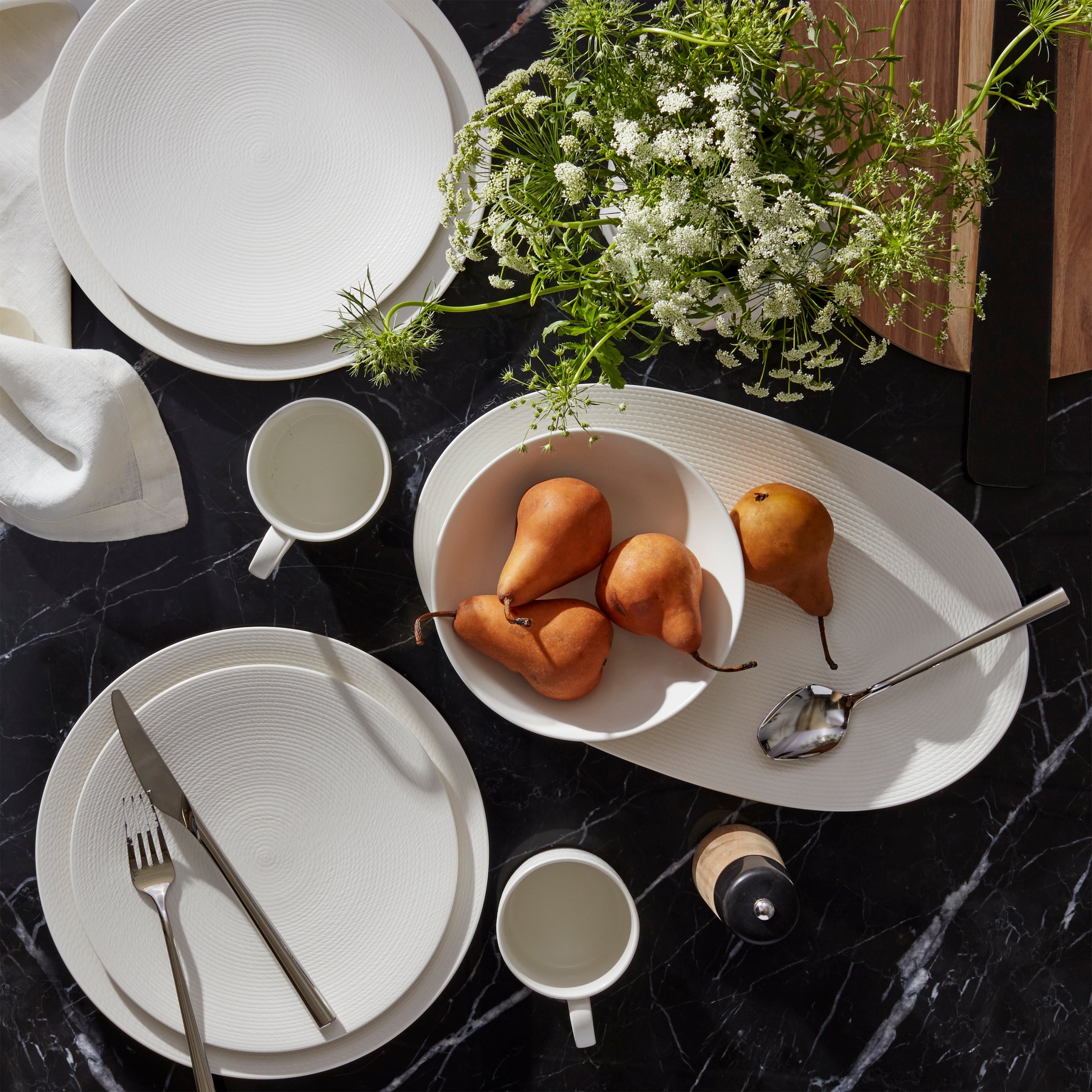 LX Collective White Fruit Bowls - Set of 4 - Image 5