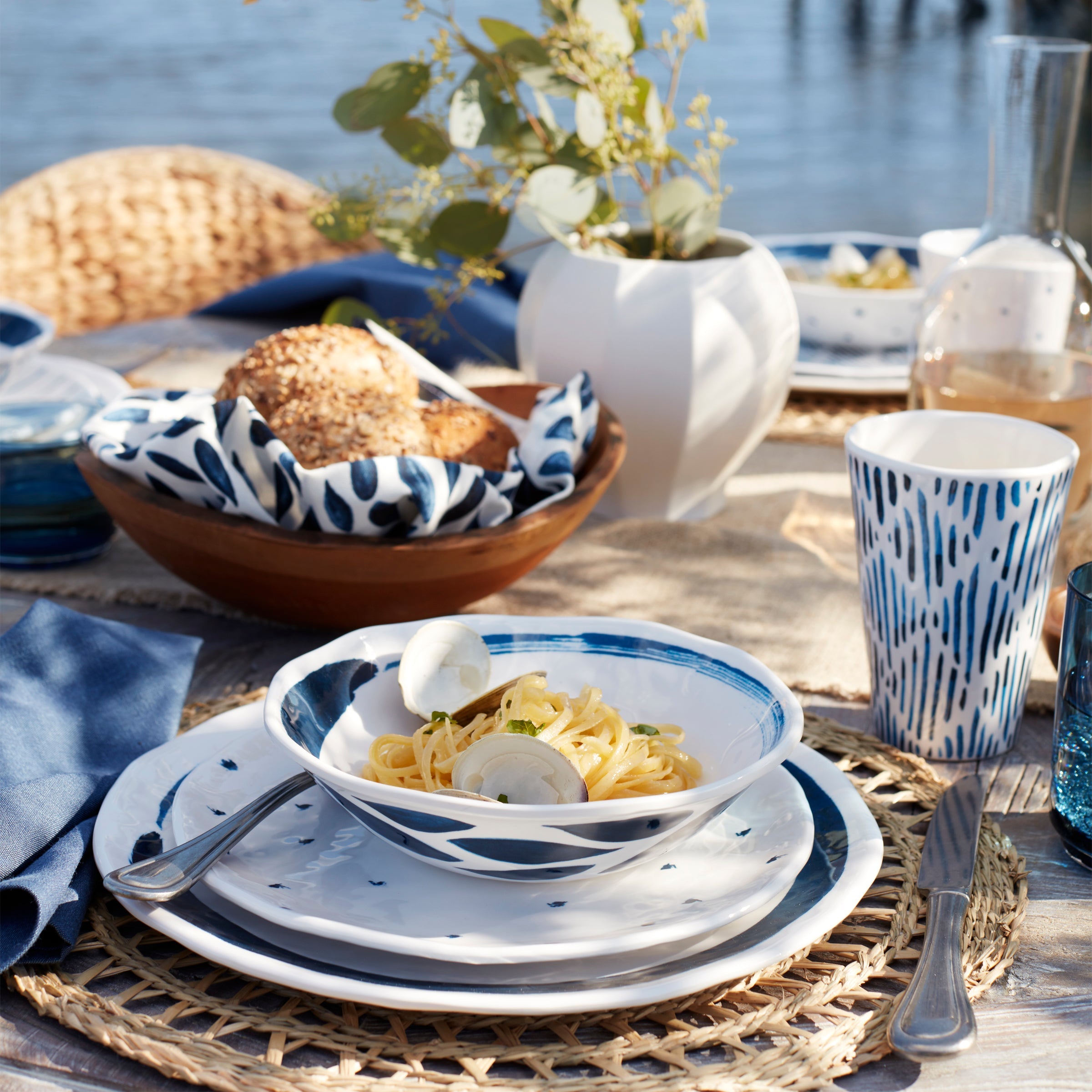 Blue Bay Melamine Dinner Plates - Set of 4 - Image 9