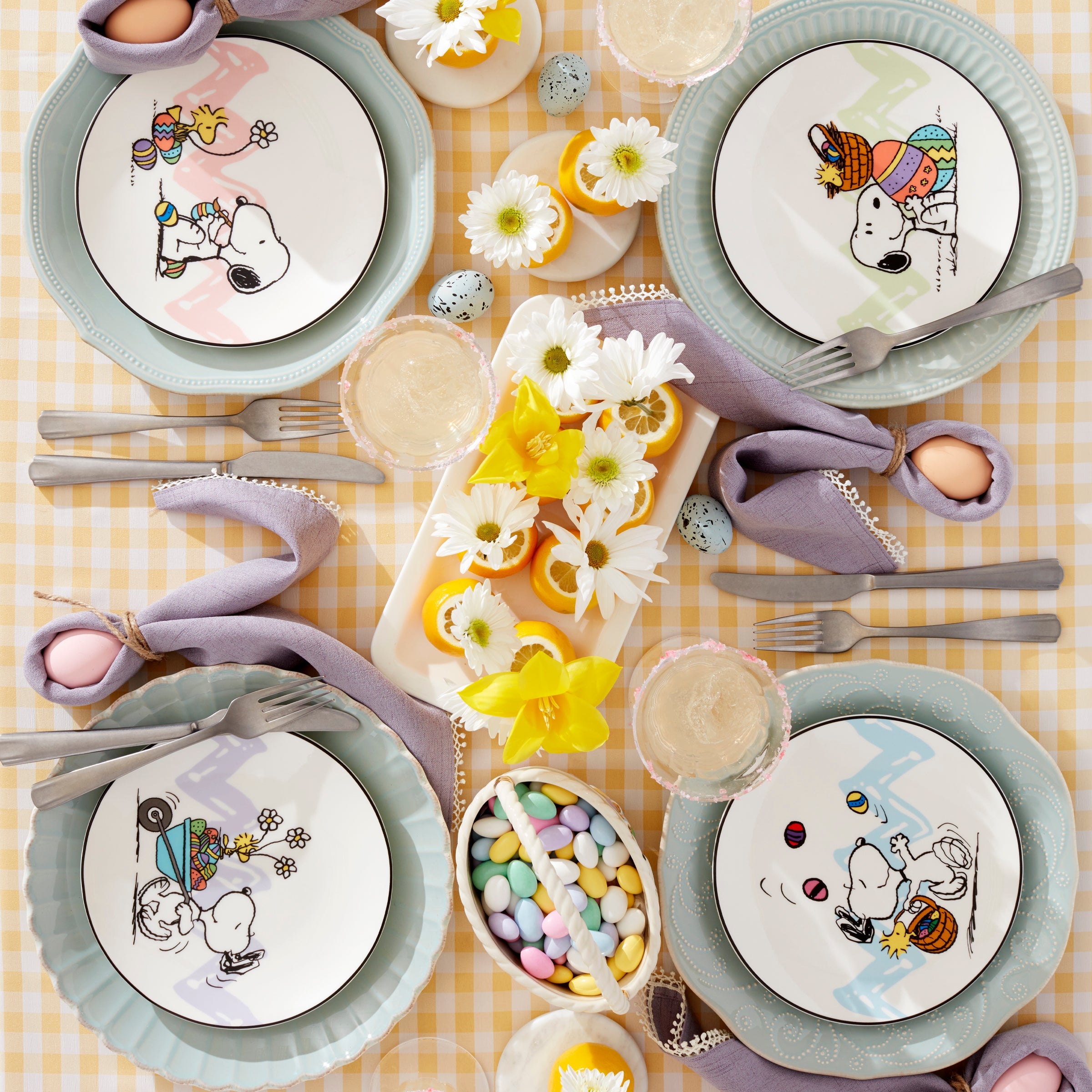 Snoopy Easter Accent Plates - Set of 4 - Image 4
