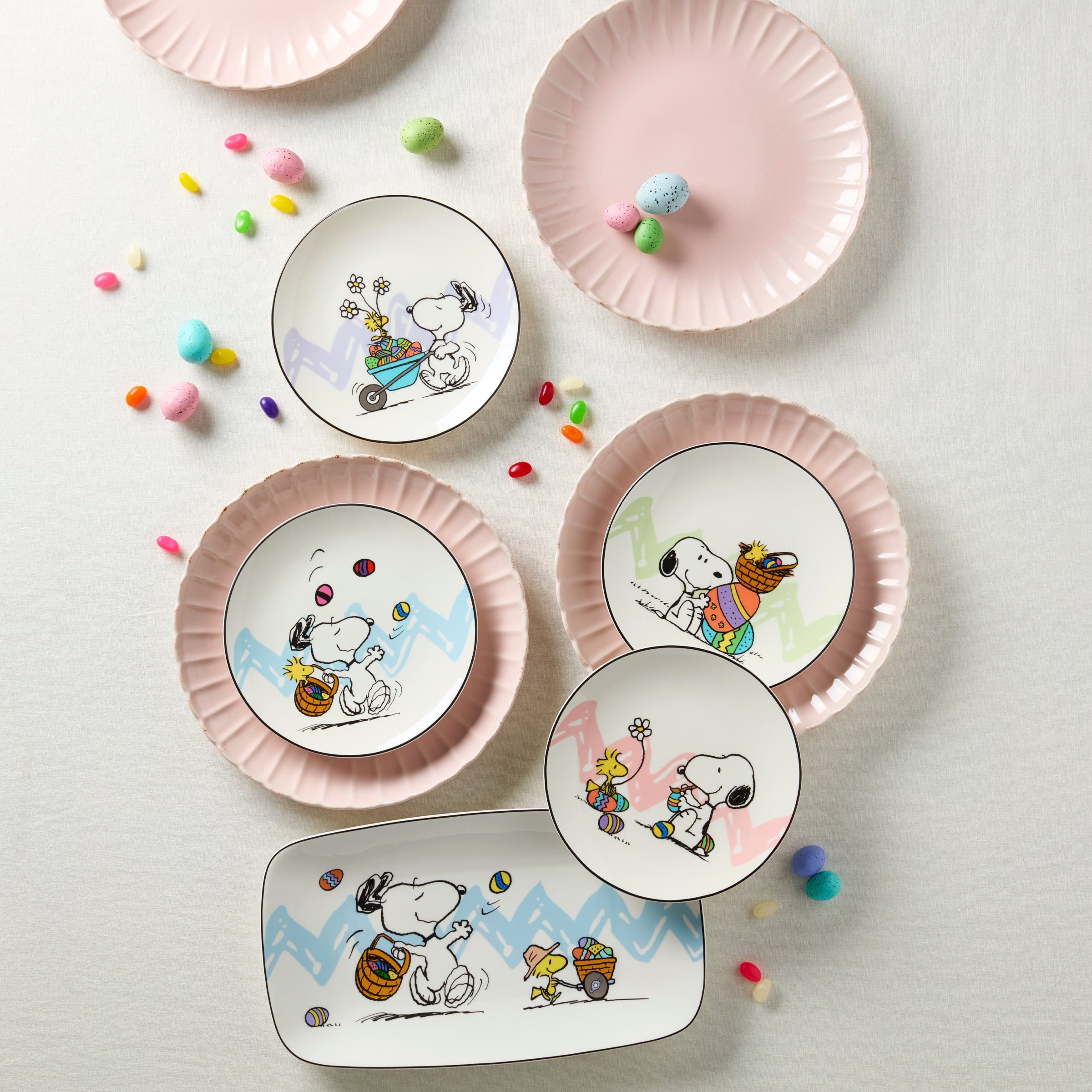 French Perle Scallop Blush 12-Piece Dinnerware Set - Image 7