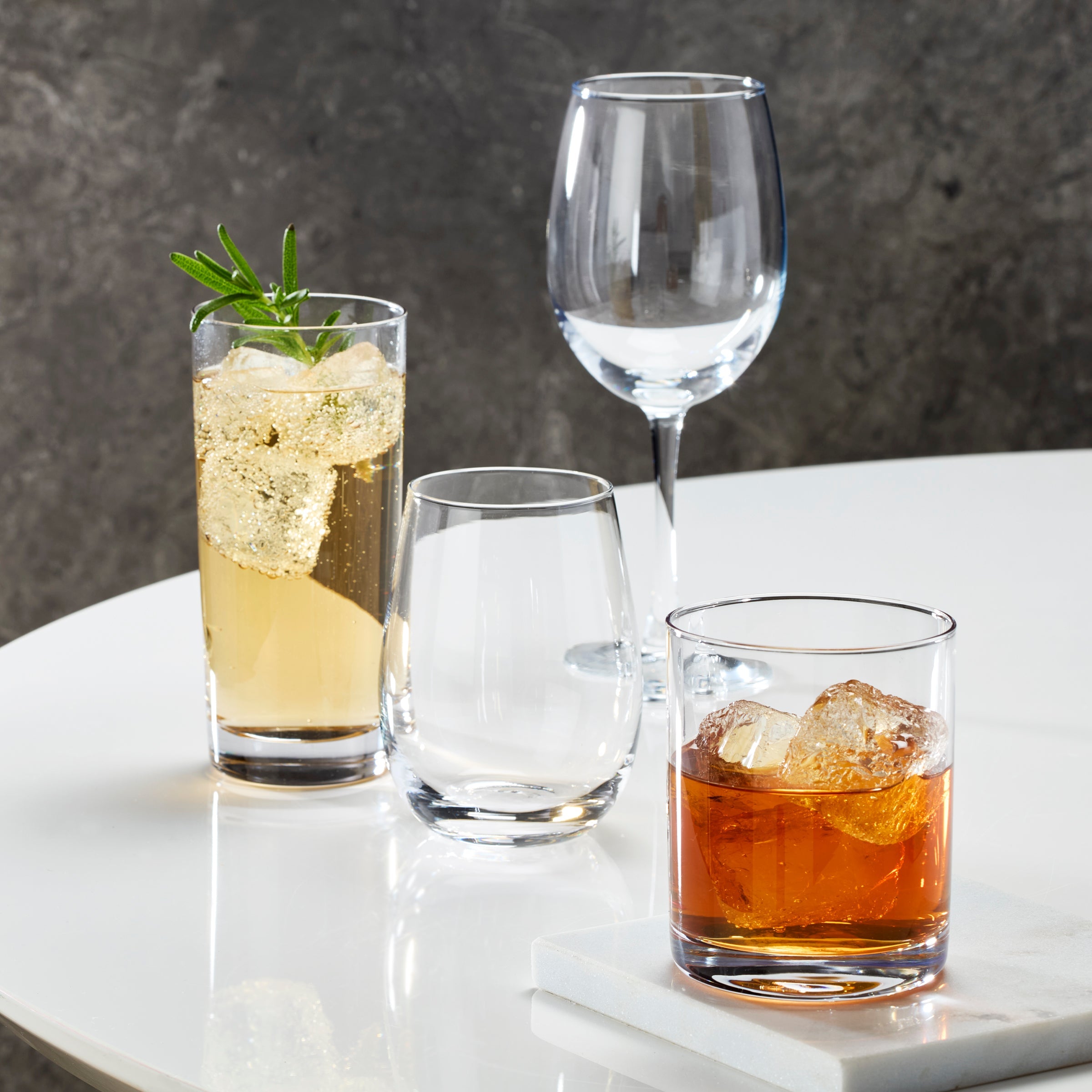 5 O'Clock Double Old Fashion Glasses - Set Of 4 - Image 2