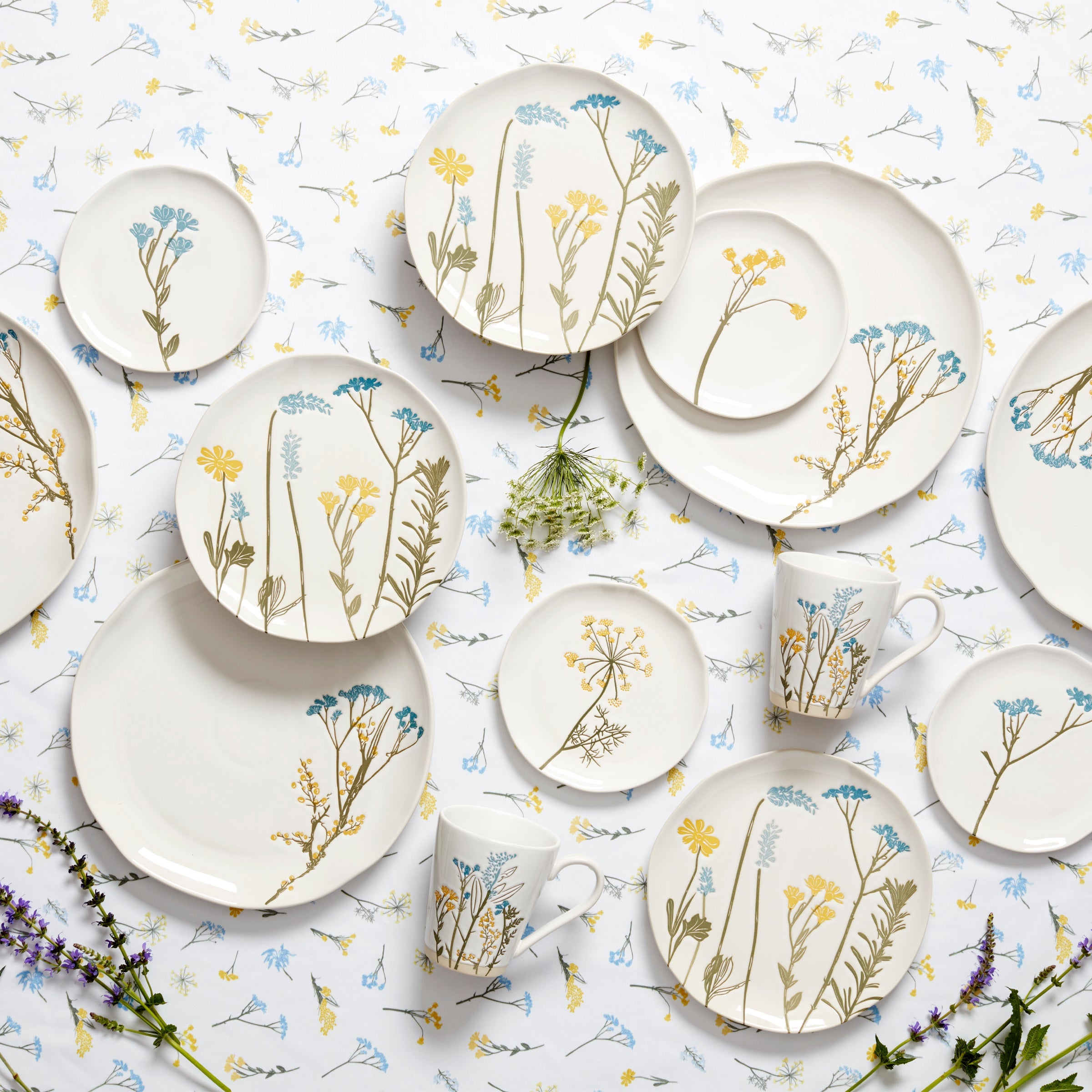 Wildflowers Tidbit Plates - Set of 4 - Image 5