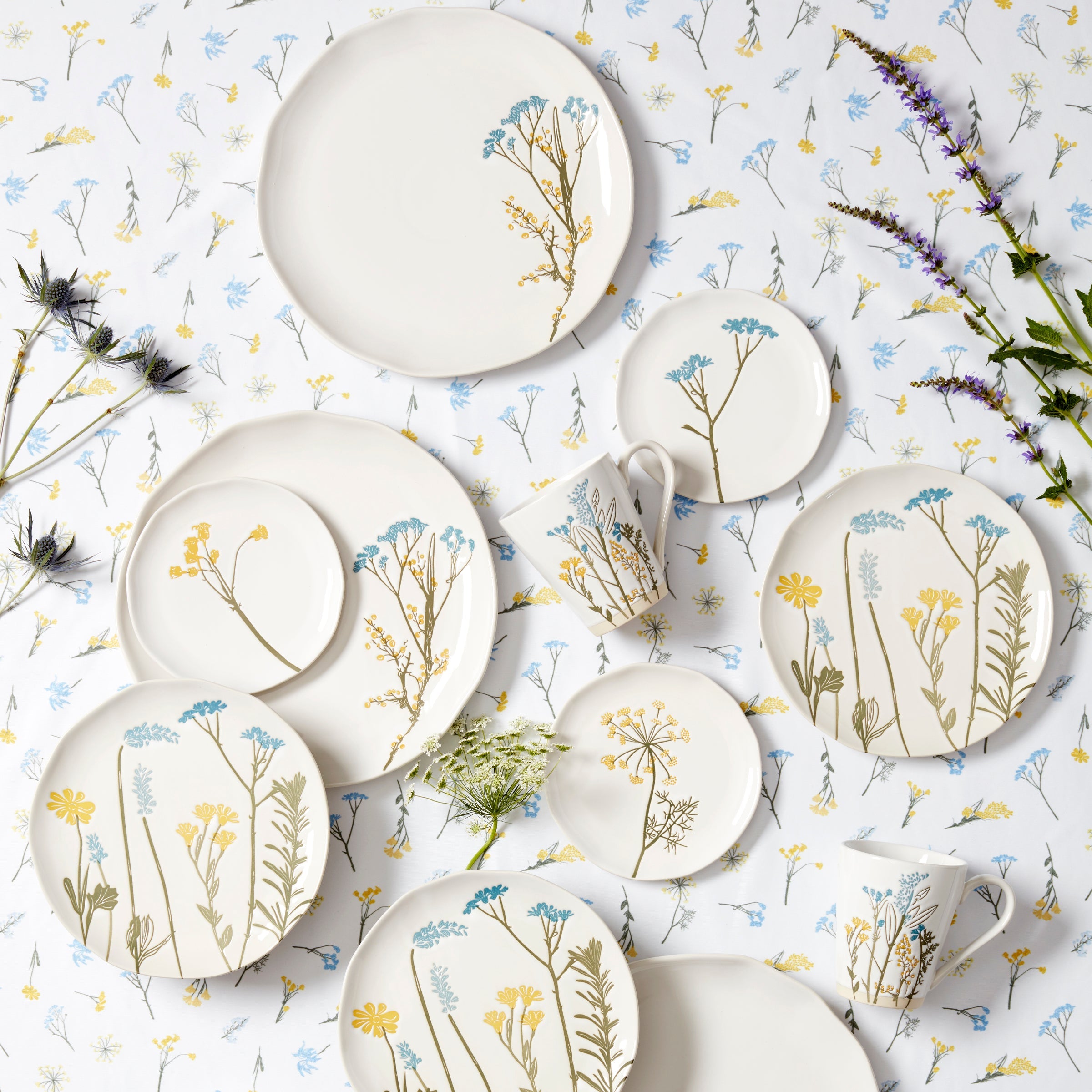 Wildflowers Tidbit Plates - Set of 4 - Image 4