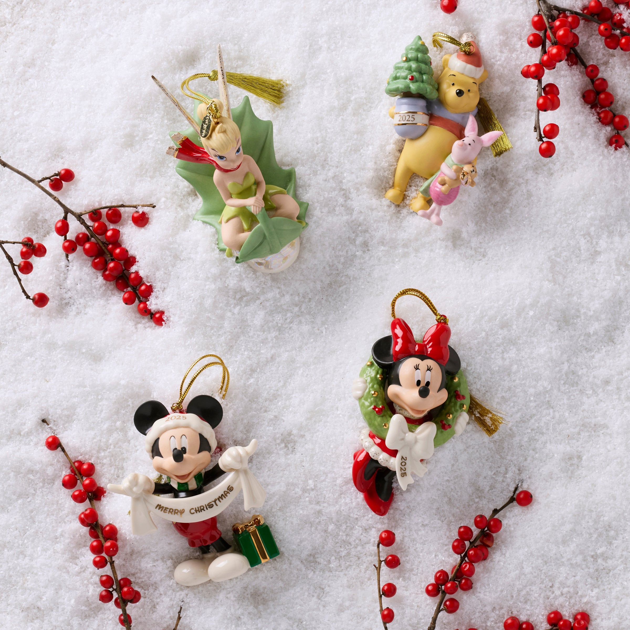 2025 Minnie Mouse Wreath Ornament - Image 3