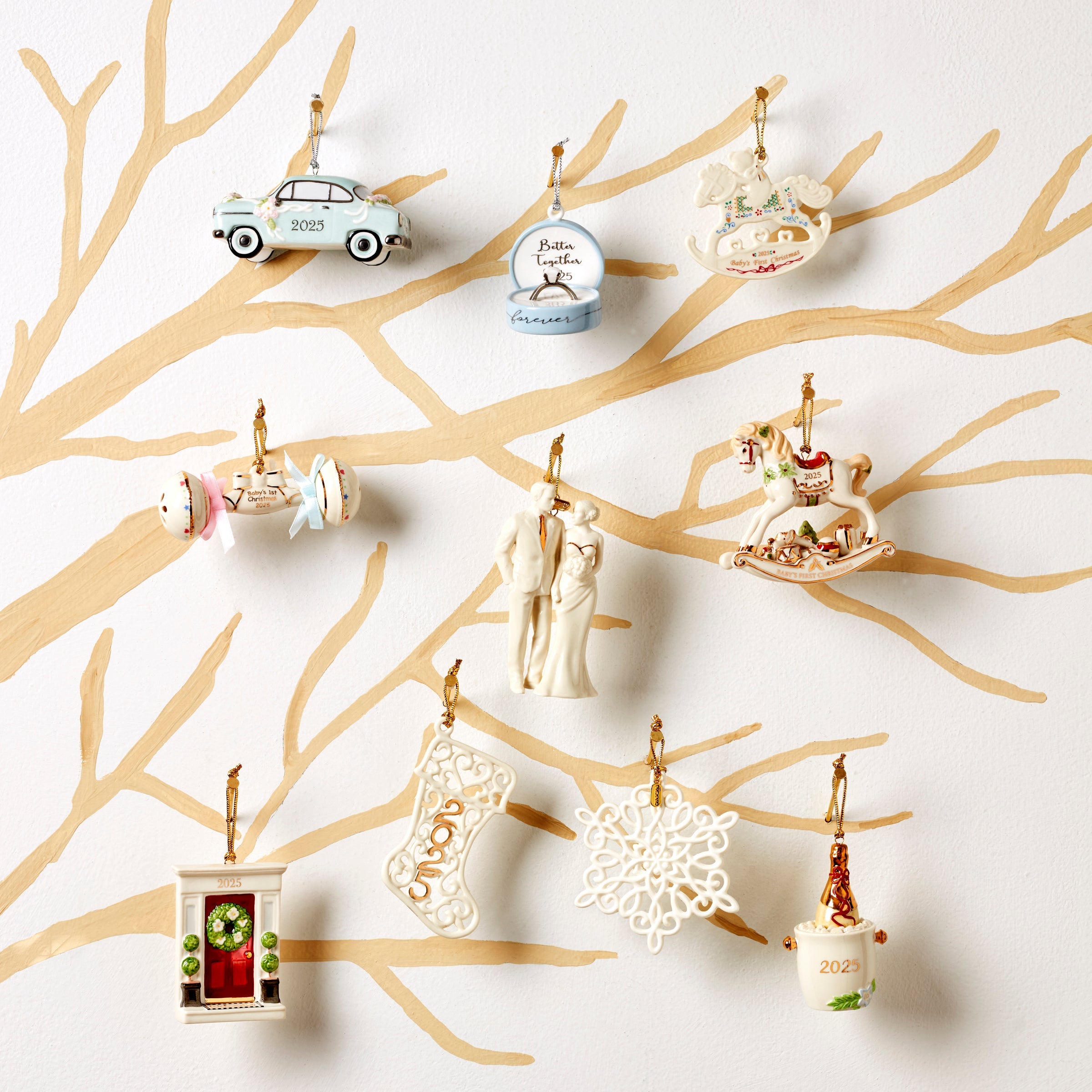 2025 Baby's 1st Christmas Rocking Horse Ornament - Image 2