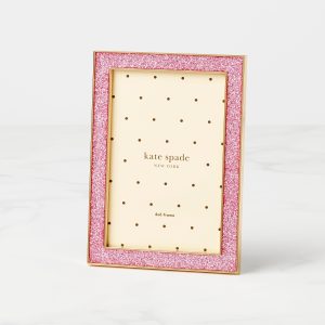 Sitting Pretty 4 X 6 Pink Glitter Frame