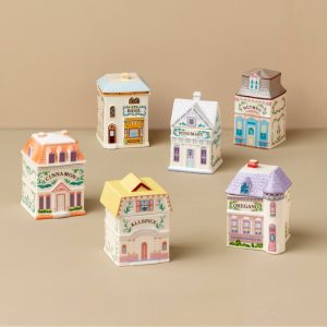 Lenox Spice Village 6-Piece Spice Jar Set - Garden District