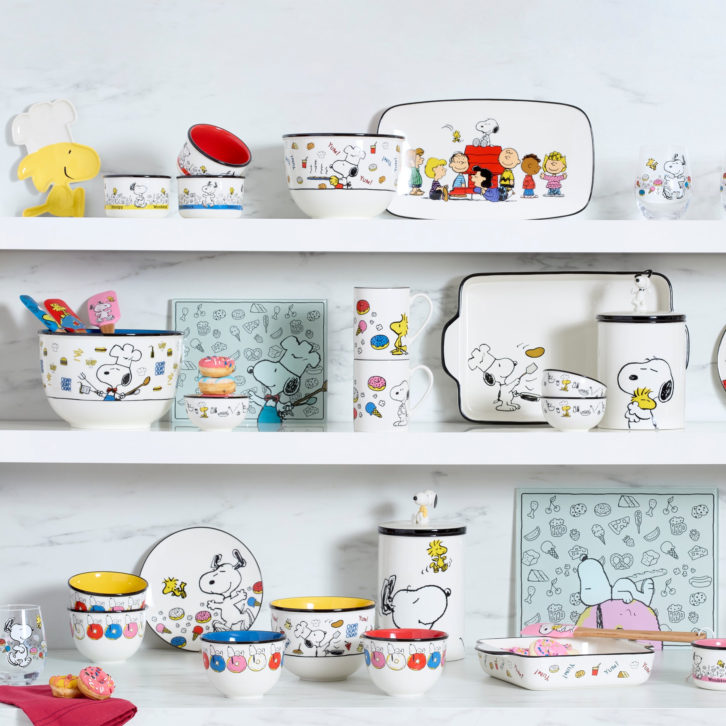 Chef Snoopy Dessert Bowls - Set of 4 - Image 2