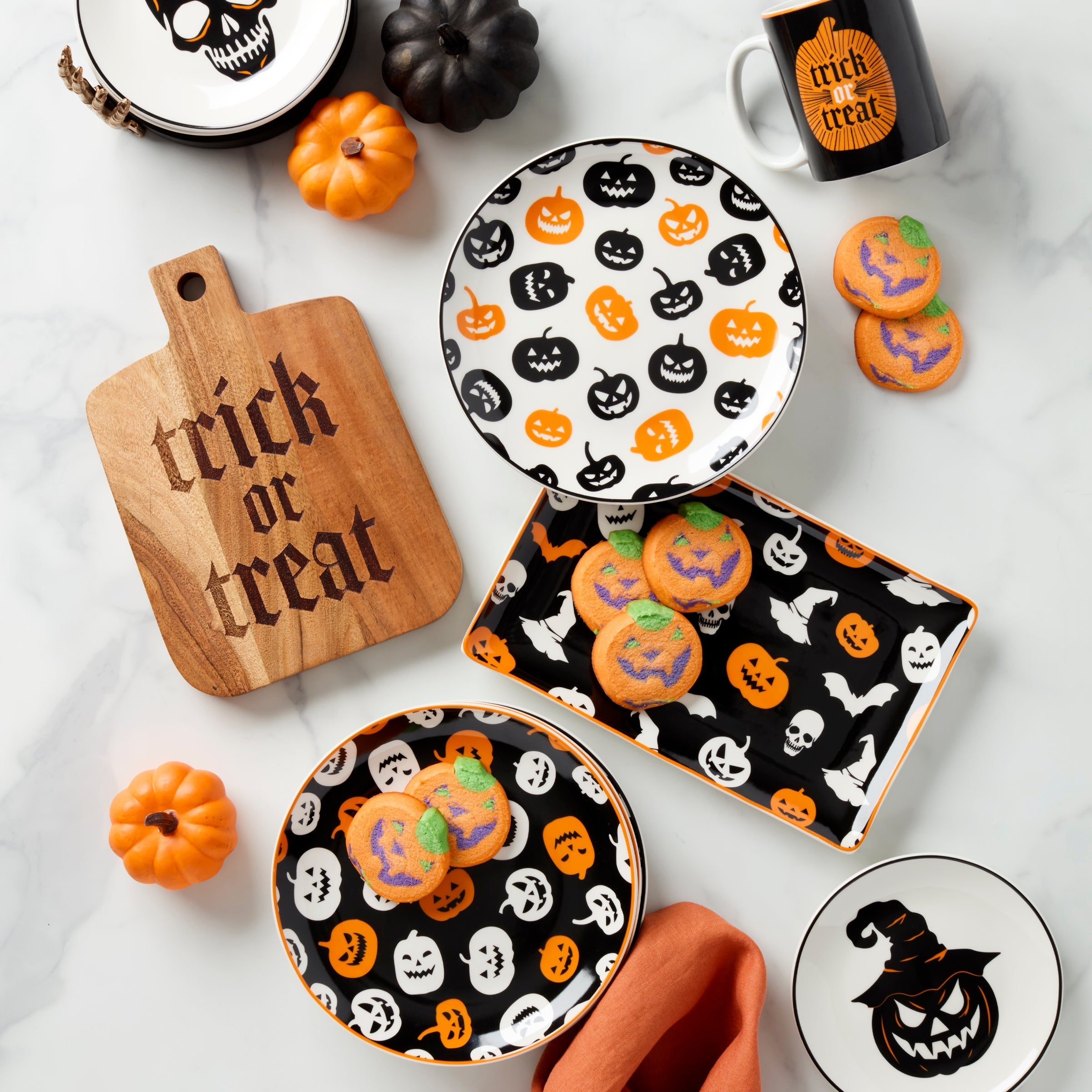 Vintro Halloween Tidbit Plates. Set of 4 - Image 5