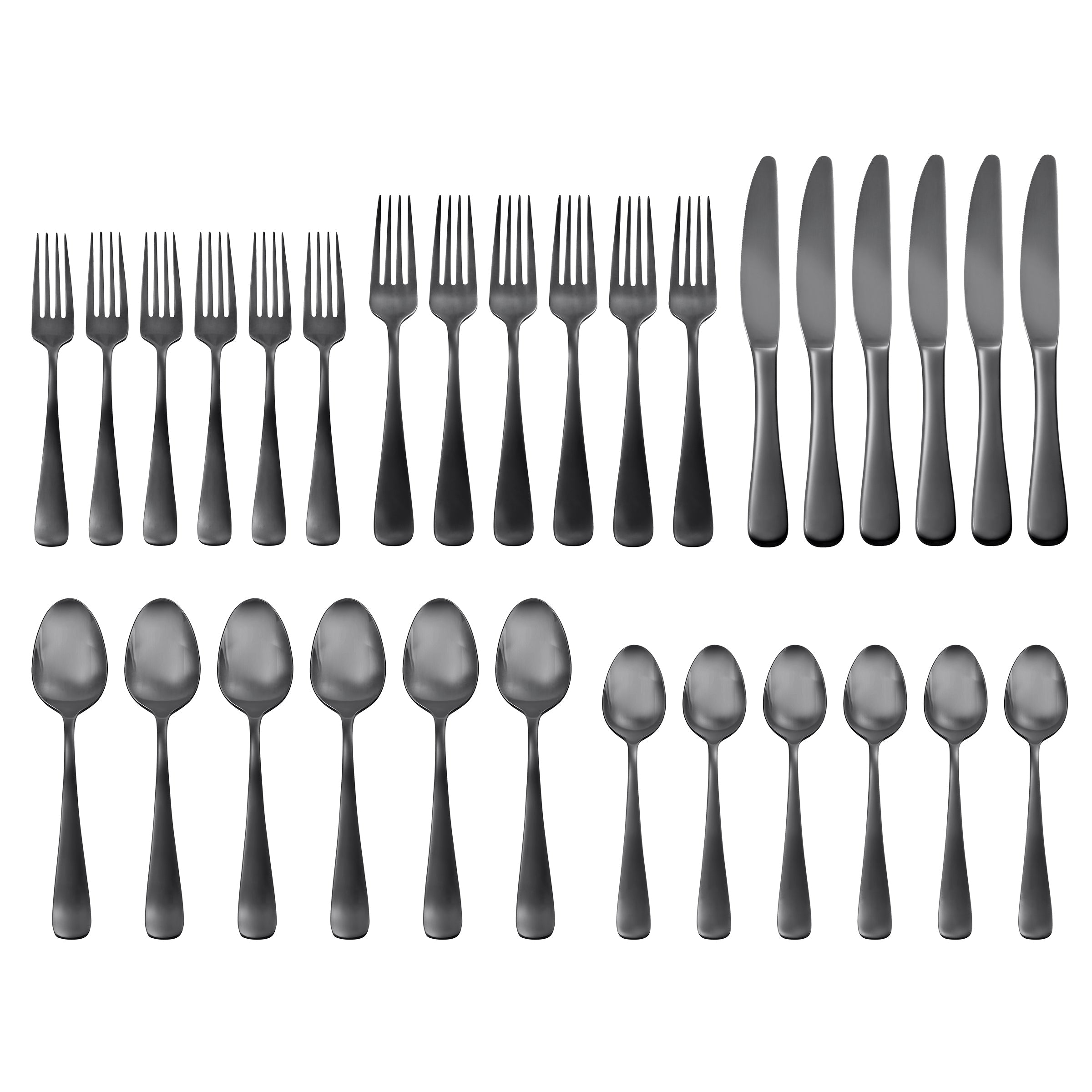 Opera Black Titanium 30 Piece Flatware Kit - Image 2