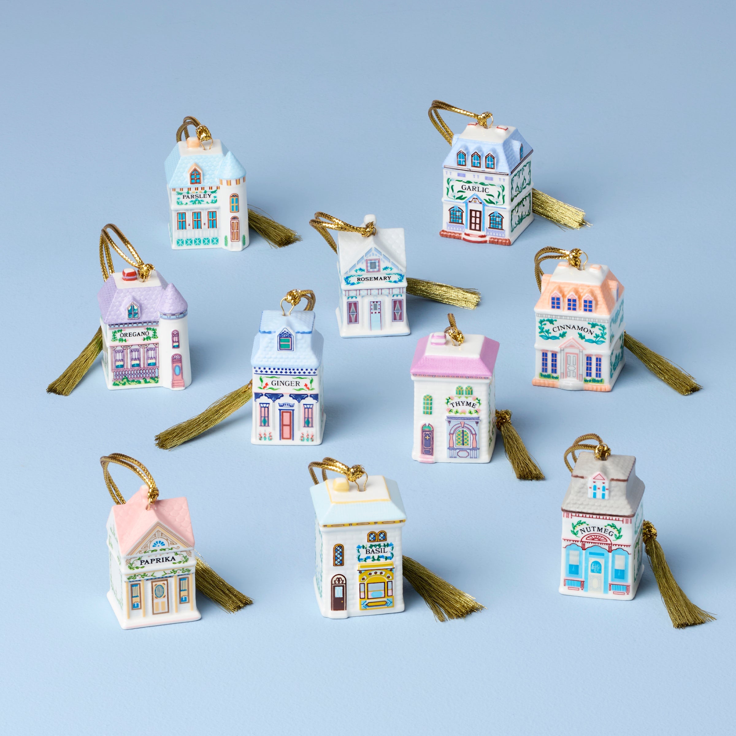 Lenox Village 10-Piece Ornament Set