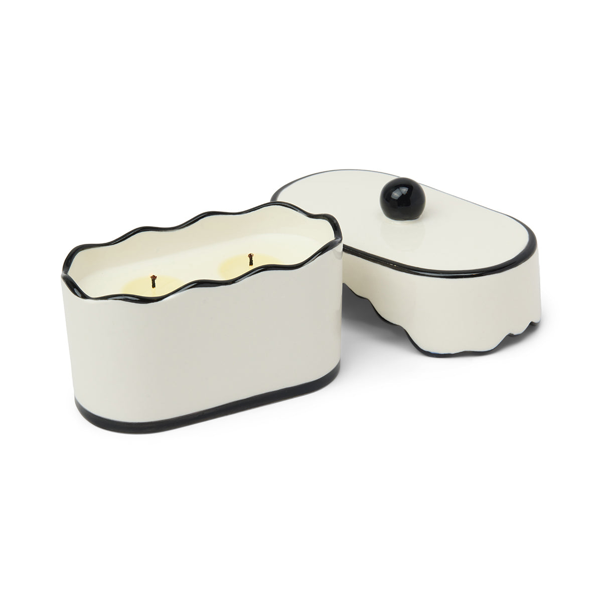 Cherie 5.5-oz Soy Wax Ceramic Candle. Black Fig & Olive - Image 2