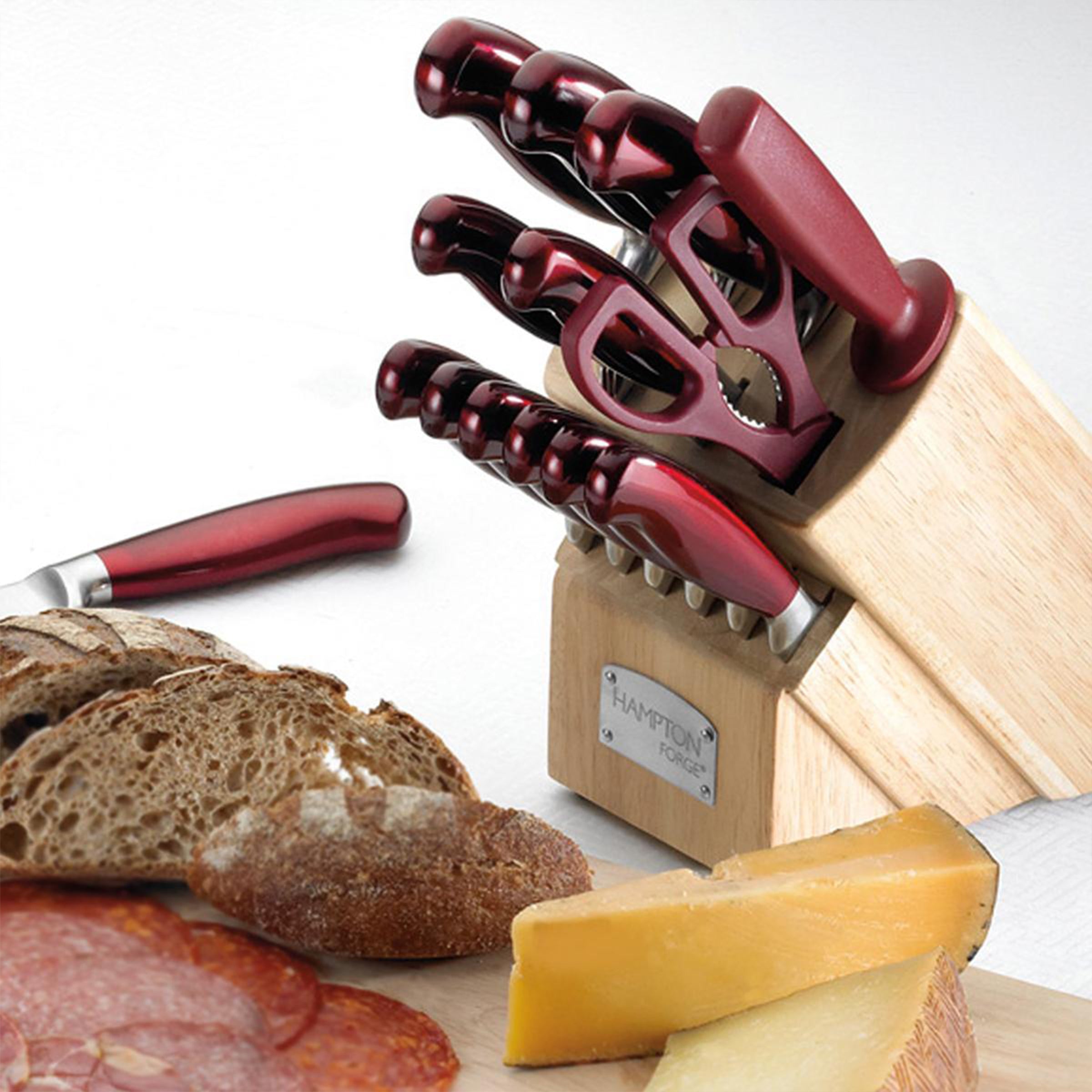 Argentum Red 14 Piece Cutlery Block Set - Image 4