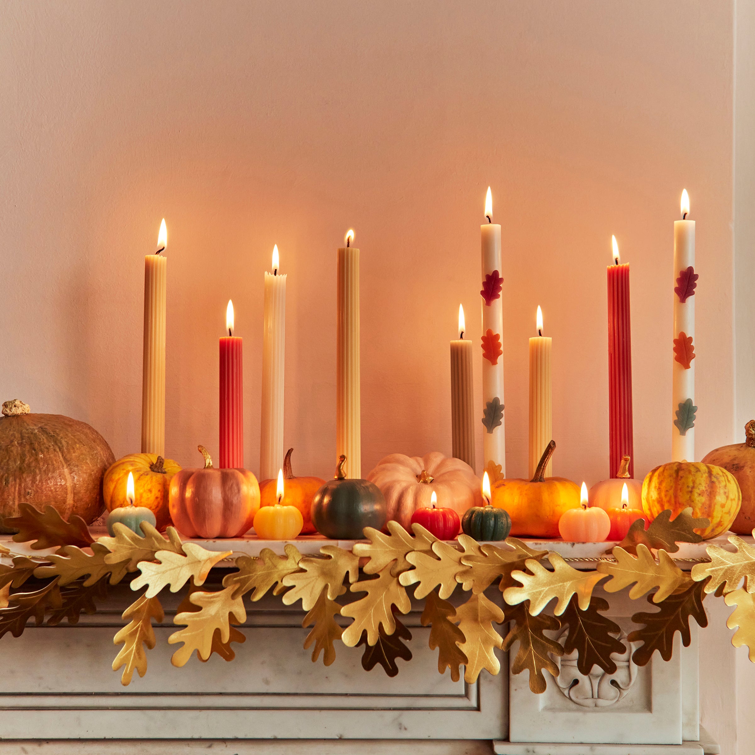 Leaf Table Candles. Set of 2 - Image 5