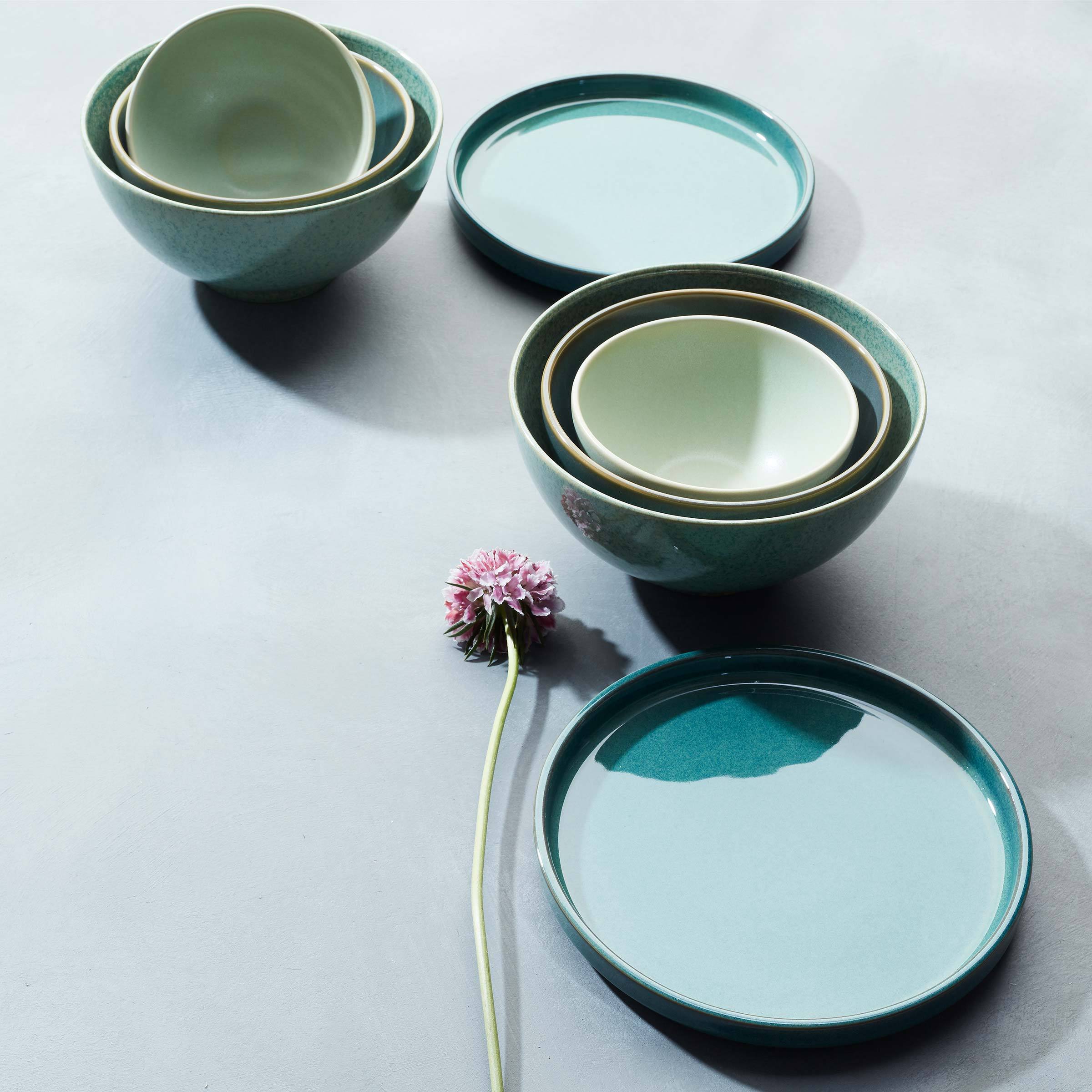 Luna Green 8-Piece Dinnerware Set - Image 5