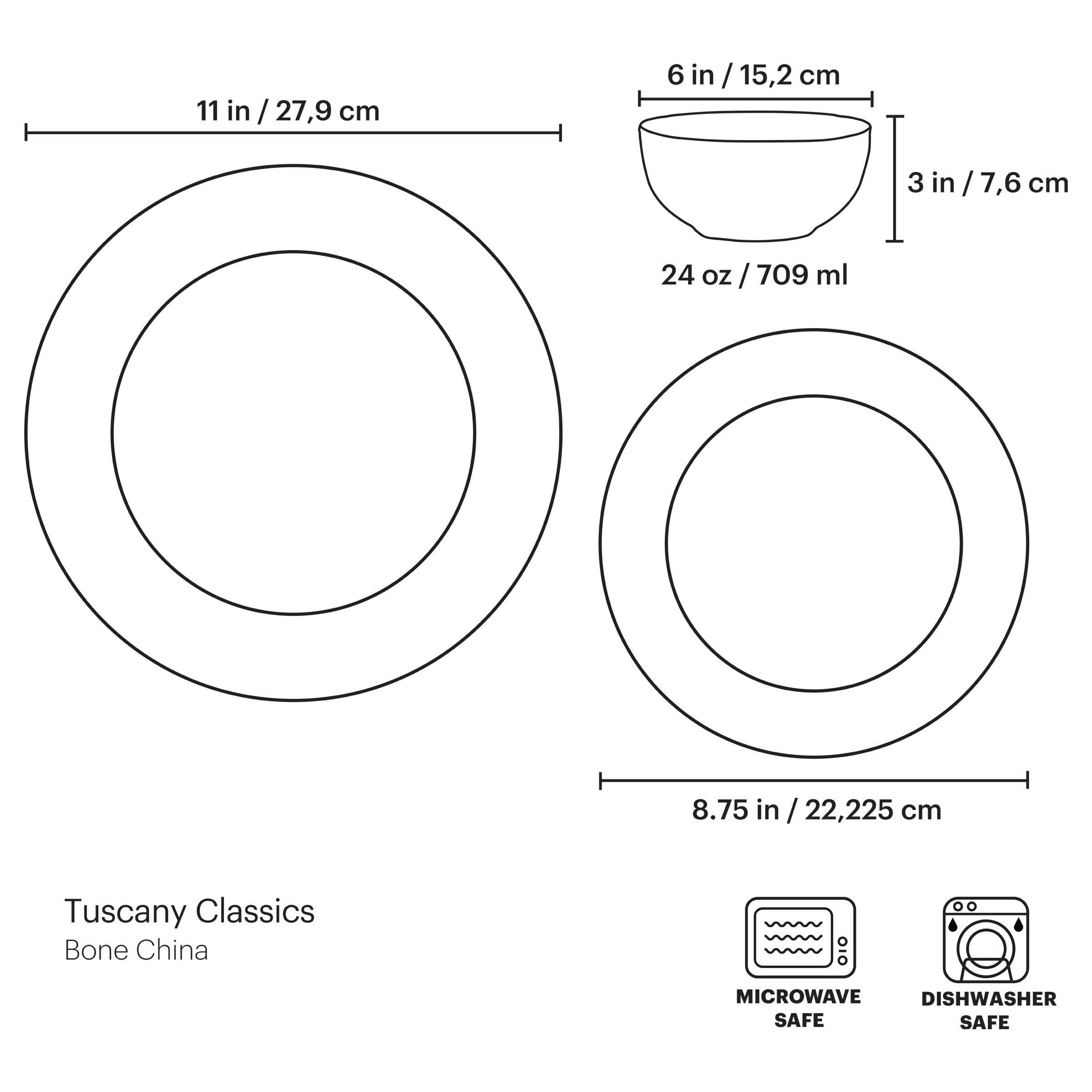 Tuscany Classics Accent Plates - Buy 4 Get 6 - Image 10