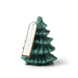 Short Tree Totem 4-oz Candle. Cypress & Fir