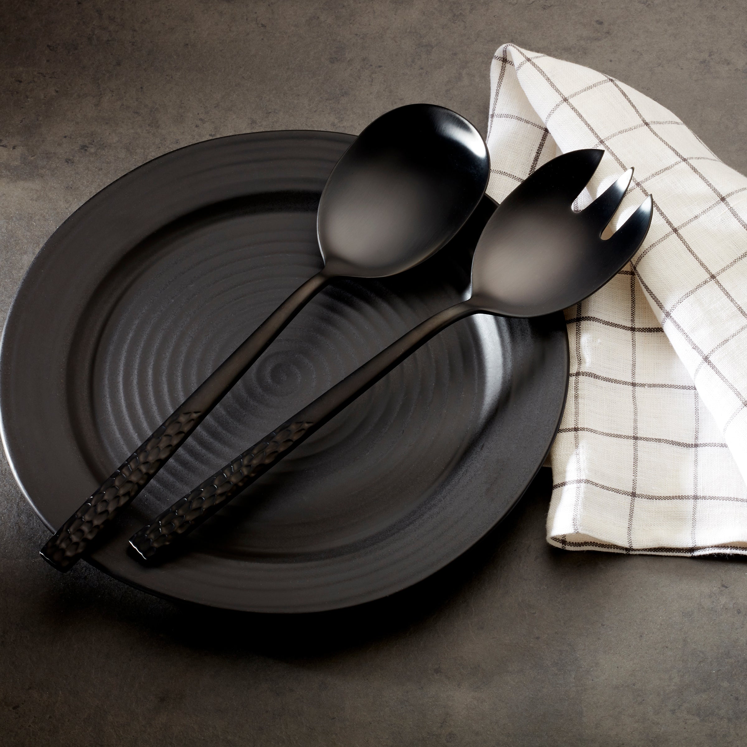 Mezze Midnight 2 Piece Salad Servers - Image 2